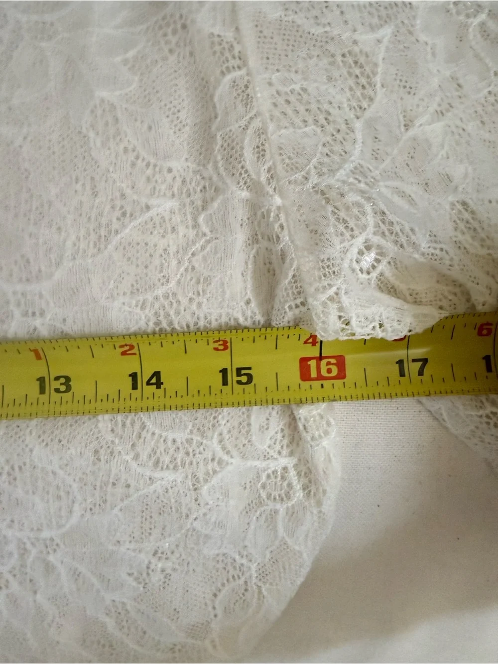 By Anthropologie Lace Top for Layering Ivory Small